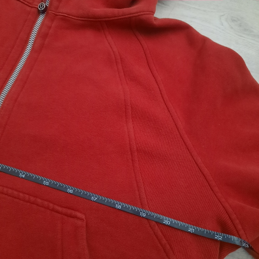 Lululemon Rust Scuba Zip Up Hoodie - Picture 5 of 8